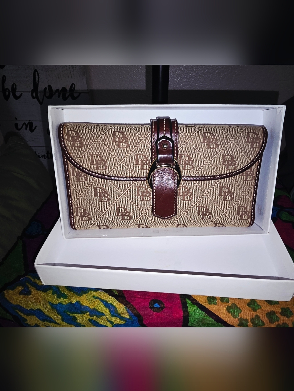 🦆Monogram Dooney & Bourke Wallet With Box EUC